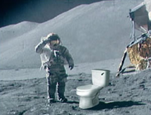 Como é o banheiro dos astronautas?